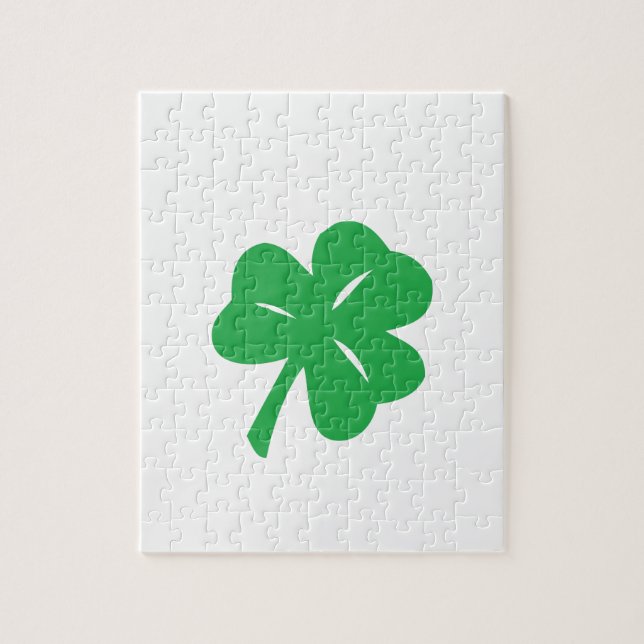 Green Clover Leaf Puzzle (Vertikal)