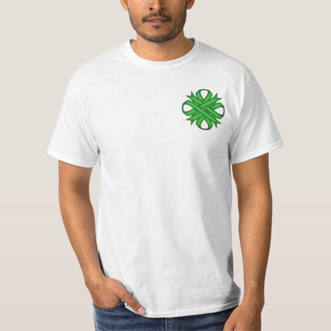Green Clover Ribbon T-Shirt (Vorderseite)