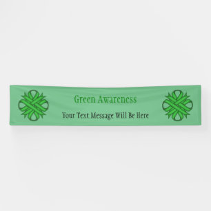 Green Clover Ribbon von Kenneth Yoncich Banner