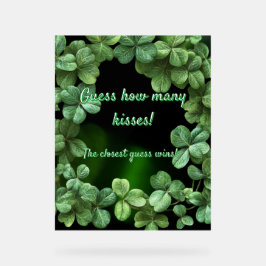 Green Clovers Baby Dusche Acrylschild