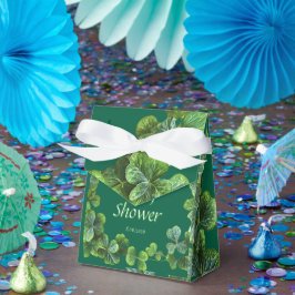 Green Clovers Baby Dusche Geschenkschachtel