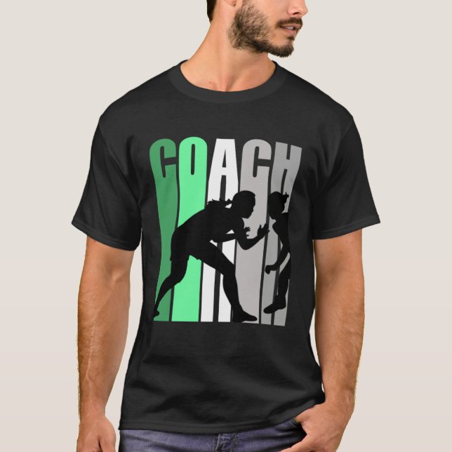 Green Coach Of Wrestling Instructor Wrestling Pret T-Shirt (Vorderseite)
