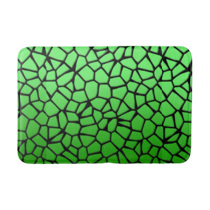 Green Cobblestone Badematte