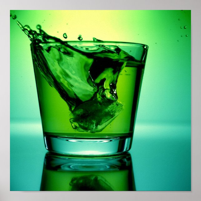 Green Cocktail Poster (Vorne)