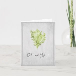 Green Conch Muschel Danke Karte