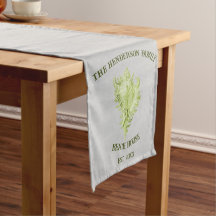 Green Conch Muschel Kurz Table Runner