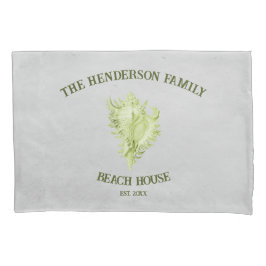Green Conch Muschel Pillow Case Kissenbezug