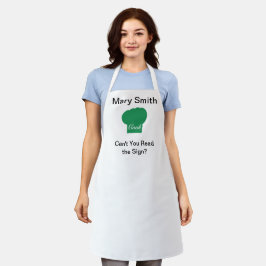 Green Cook's Cap Schürze