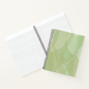 Green, cool, trendy watercolor abstract pattern notizbuch