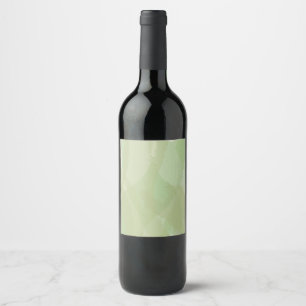 Green, cool, trendy watercolor abstract pattern weinetikett