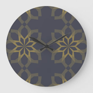 Green, cool, unique, trendy flower abstraction große wanduhr
