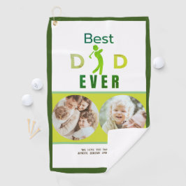 Green Cooles Foto Golfer Der beste Vater aller Zei Golfhandtuch