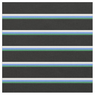 Green, Cornblume blau, weiß und schwarz Stoff
