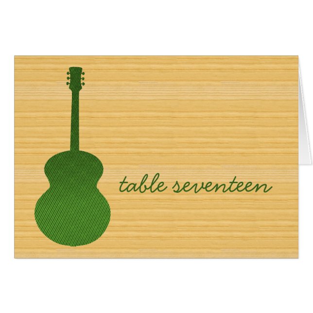Green Country Gitarre-Tischnummer (Vorderseite (Horizontal))