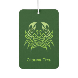 Green Crab Celtic Knot Autolufterfrischer