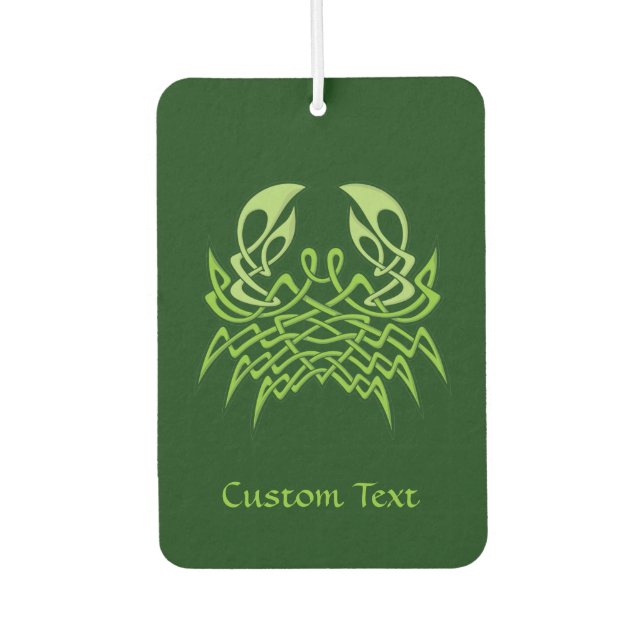 Green Crab Celtic Knot Autolufterfrischer (Vorderseite)