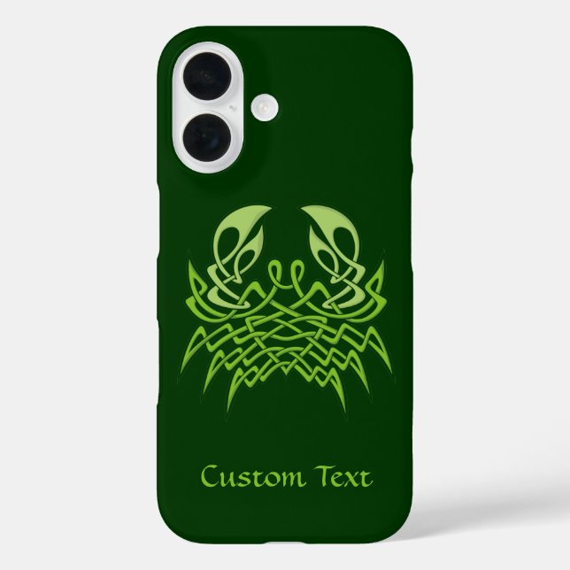 Green Crab Celtic Knot Case-Mate iPhone Hülle (Rückseite)