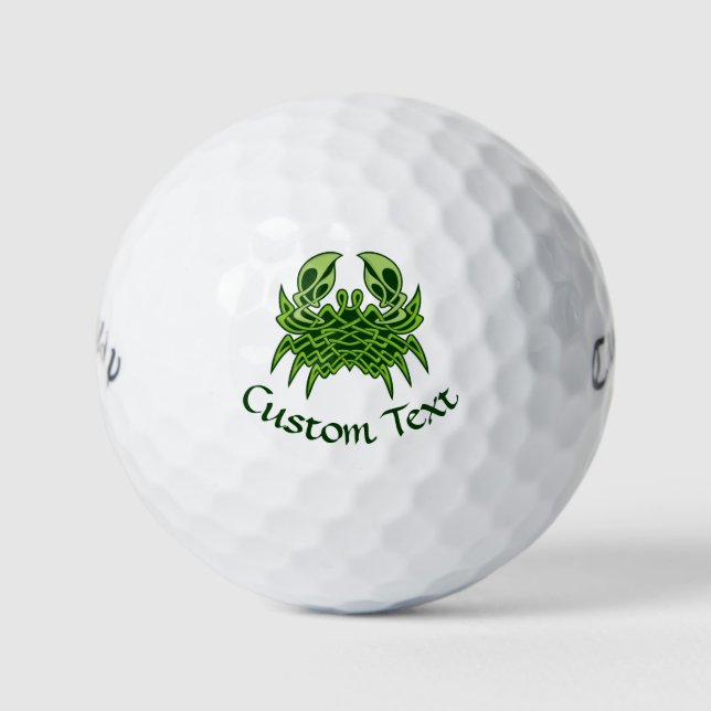 Green Crab Celtic Knot Golfball (Vorderseite)