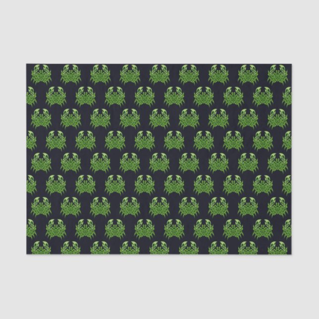Green Crab Celtic Knot Seidenpapier (Vorderseite)
