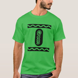 Green-Crayon Halloween Costume Couple Friend Group T-Shirt
