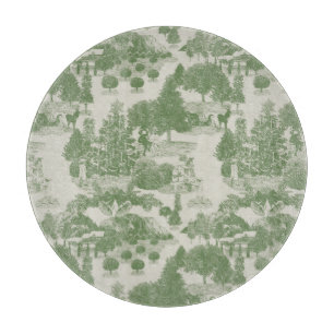 Green Cream Christmas Winter Wonderland Schneidebrett