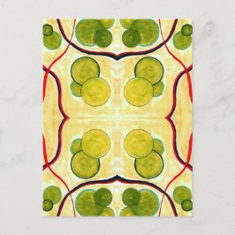 Green Cream Float Postcard Postkarte