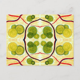 Green Cream Float Postcard Postkarte