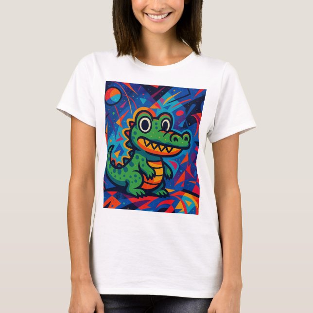 Green Crocodile Women's T - Shirt (Vorderseite)