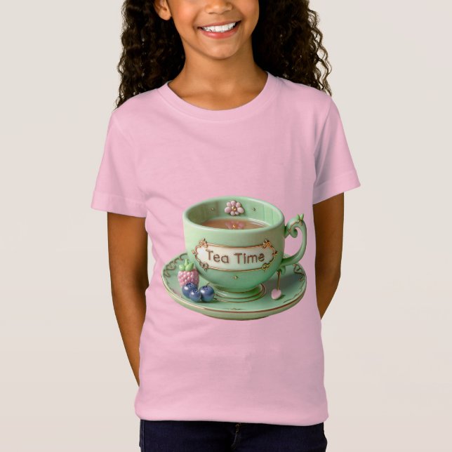 Green Cup, Himbeere und Blaubeere T-Shirt (Vorderseite)
