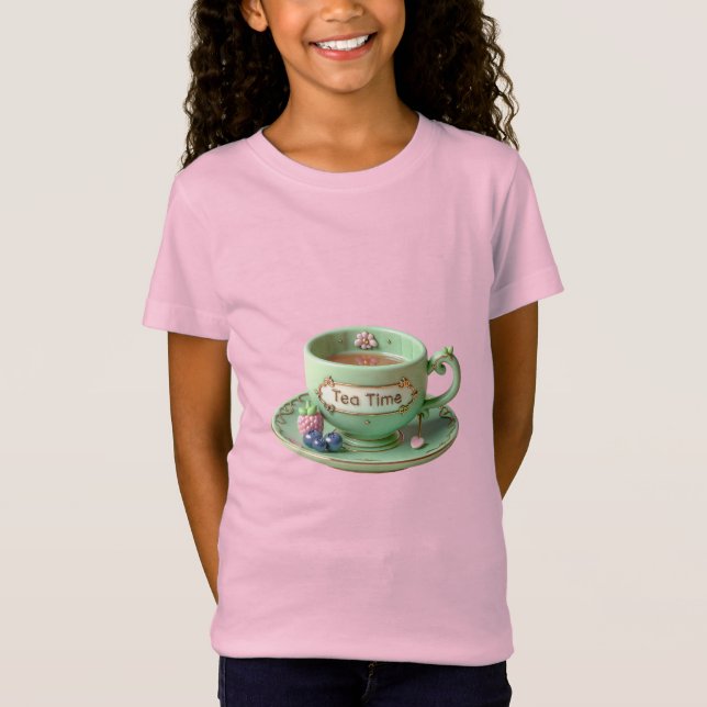 Green Cup, Himbeere und Blaubeere T-Shirt (Vorderseite)