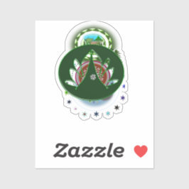 Green Custom Cut Vinyl Sticker