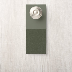 Green Custom Door Hanger für zwei Tone Moss - Anpa Türanhänger