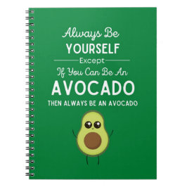 Green Cute Funny Avocado Gifts For Kids Fruit Notizblock