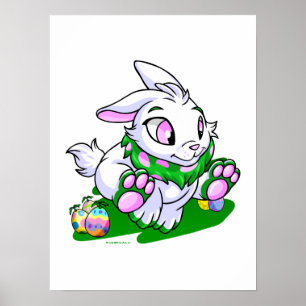 Green Cybunny rennt durch Negligationen Poster
