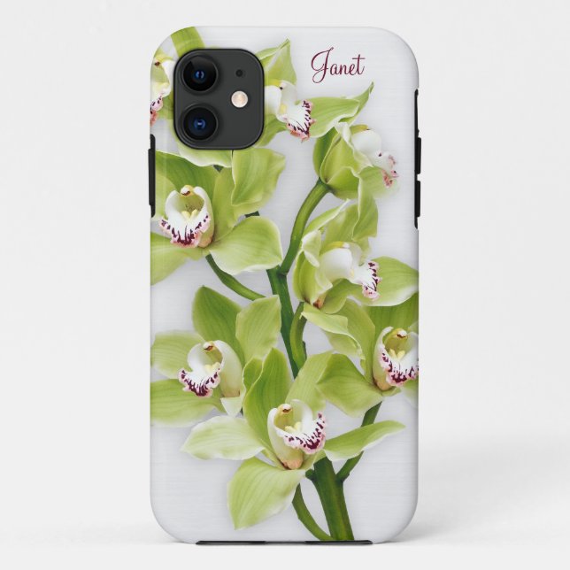 Green Cymbidium Orchid Floral iPhone 5 Fall Case-Mate iPhone Hülle (Rückseite)