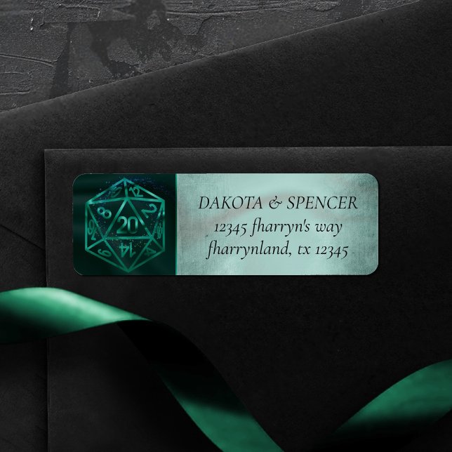 Green D20 | Fantasy Tabletop Würfel Address (Von Creator hochgeladen)