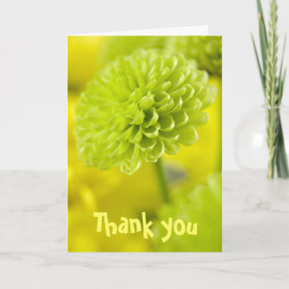 Green Dahlia Blume ... Dankeskarte