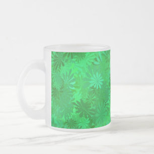 Green Daisies Mattglastasse
