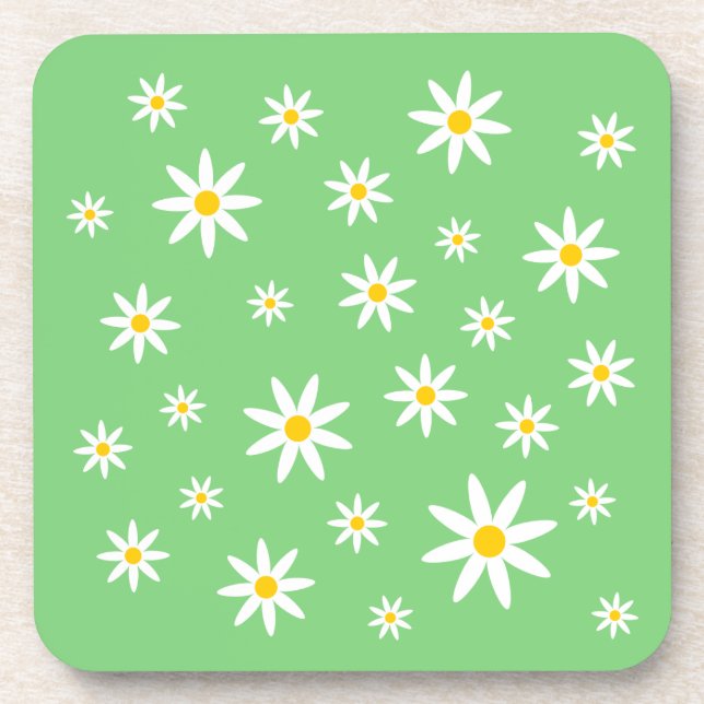 Green Daisy Untersetzer (Vorderseite)