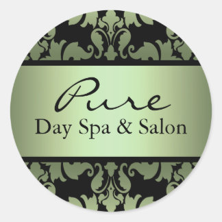 Green Damask Aufkleber