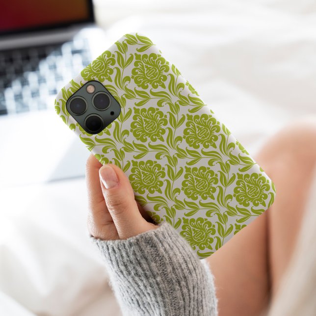Green Damask Muster Case-Mate iPhone Hülle (Von Creator hochgeladen)
