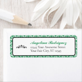 Green Damask Pattern Abschluss