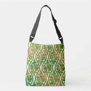 Green Damask Tragetaschen Mit Langen Trägern