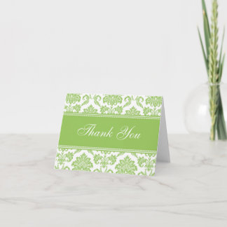 Green Damask Vielen Dank Karten