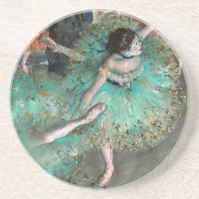 Green Dancer (Danseuse Verte) Edgar Degas Untersetzer (Vorne)