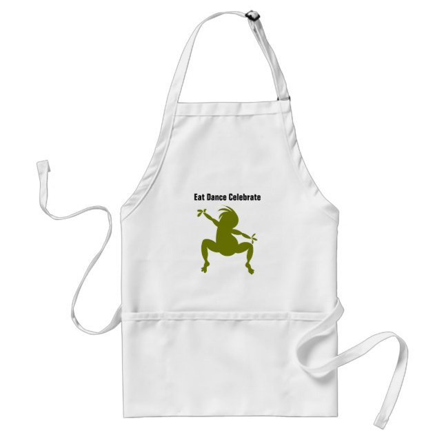 Green Dancing Kokopelli Schürze (Vorne)