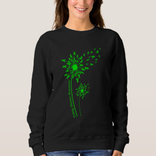 Green Dandelion Ribbon Mental Health Awareness 1 Sweatshirt