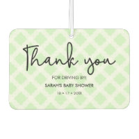 Green Danke Drive by Baby Dusche für Herz