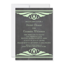 Green Deko Chalkboard Brautparty laden