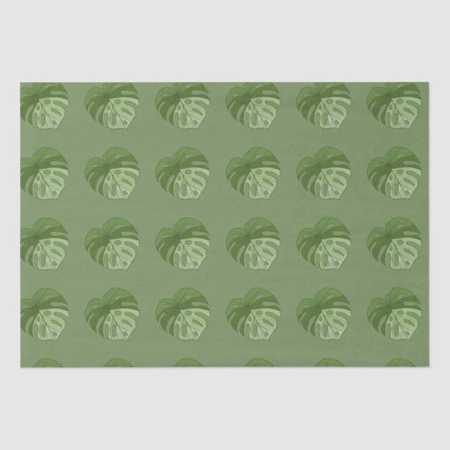 Green Denim Seidenpapier (Vorderseite)